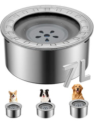Heouvo large-dog-water-bowl-lid, splash control for car rides.