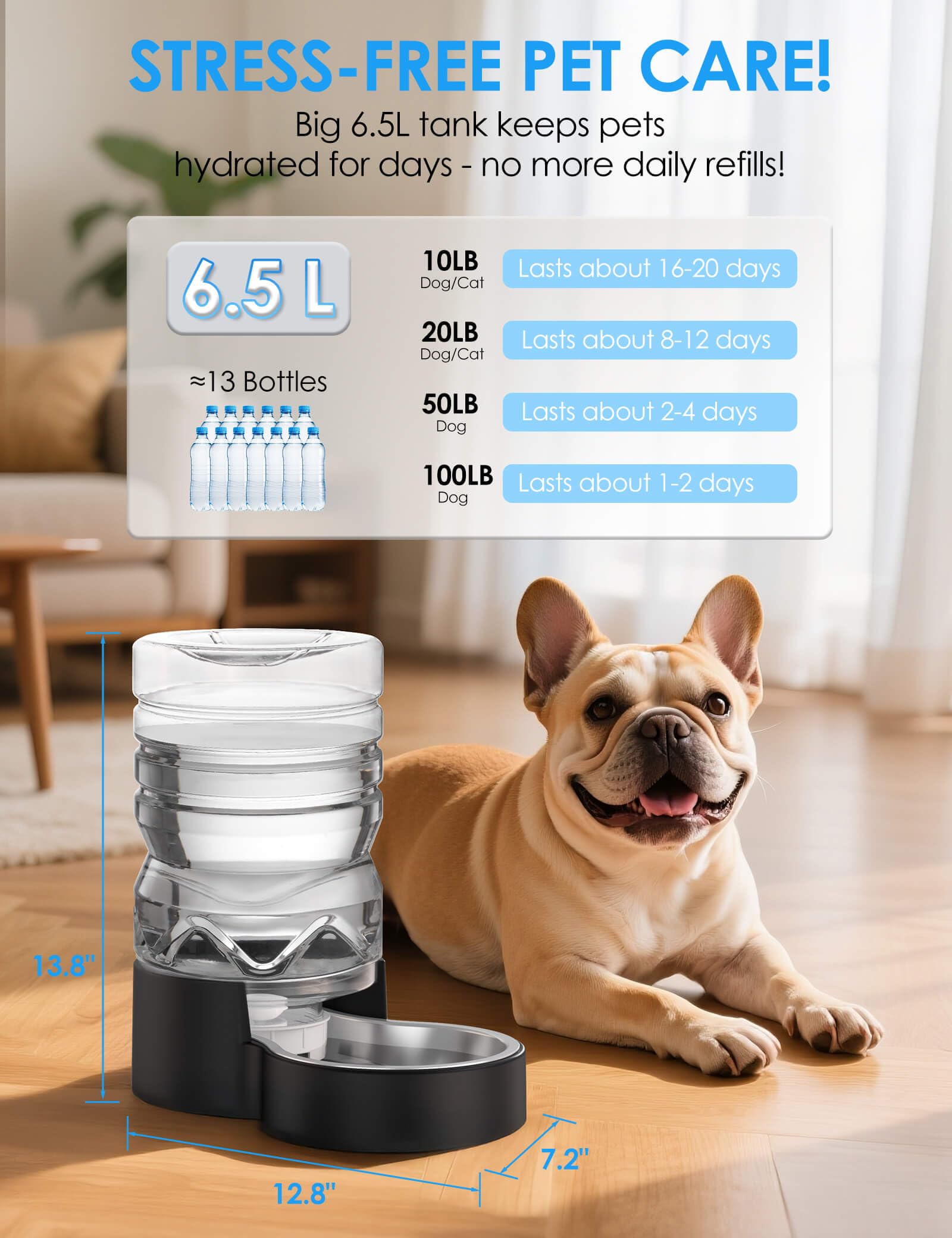 Heouvo removable stainless steel bowl for quick wipe-down and hygiene.