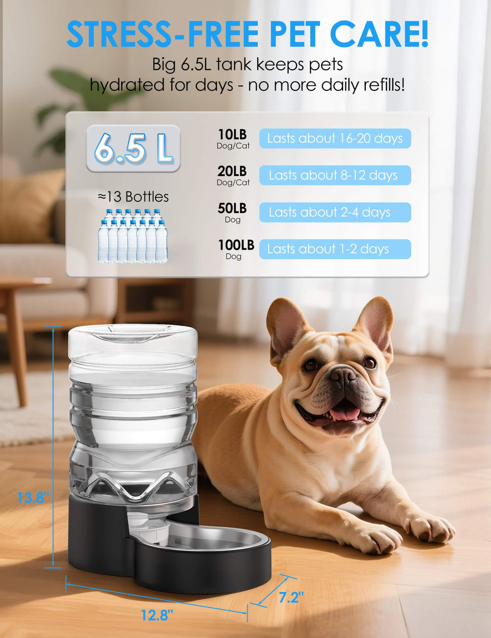 Heouvo removable stainless steel bowl for quick wipe-down and hygiene.