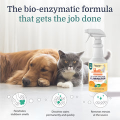 Hepper enzymatic spray action on stain removal