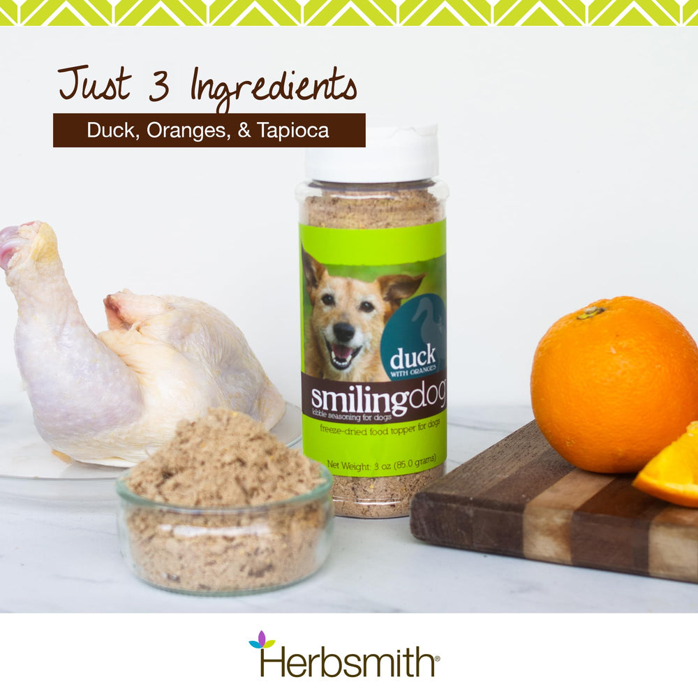 Herbsmith Kibble Seasoning fruits and vegetables blend adds natural nutrition to meals.