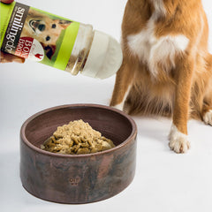 Herbsmith Kibble Seasoning rehydrated to reveal real-food texture