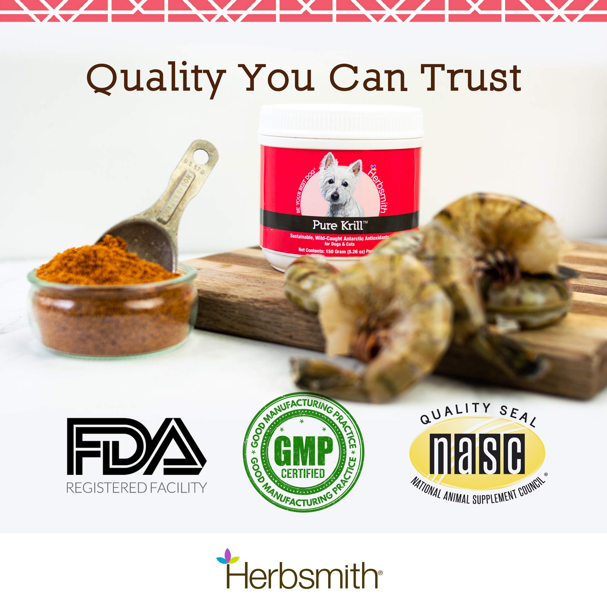 Wisconsin-made, GMP facility emblem on Pure Krill