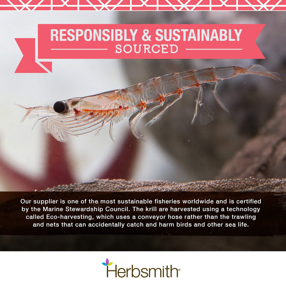 MSC-certified, traceable sourcing badge on Krill