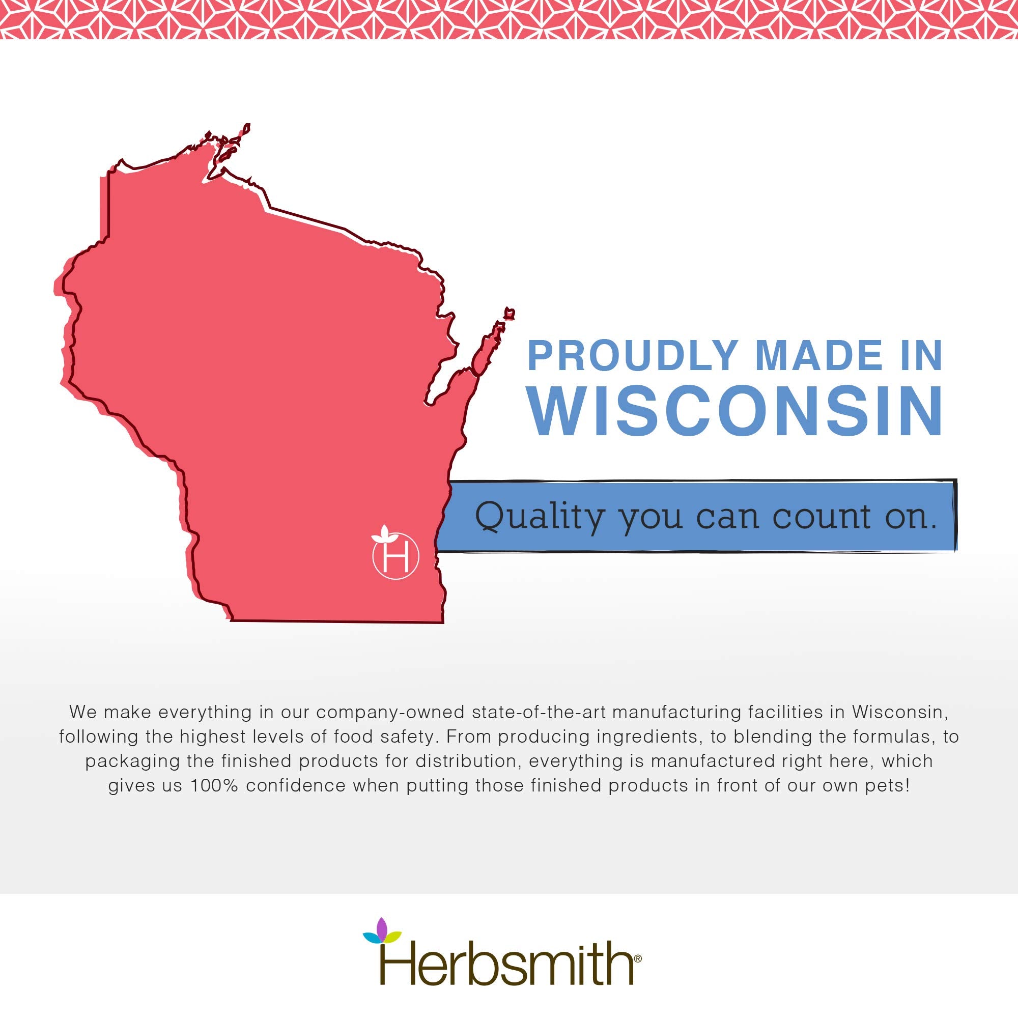 Herbsmith product packaging shows USA-made quality