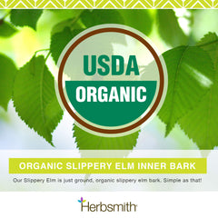 Herbsmith Slippery Elm bowl with meal showing digestion support