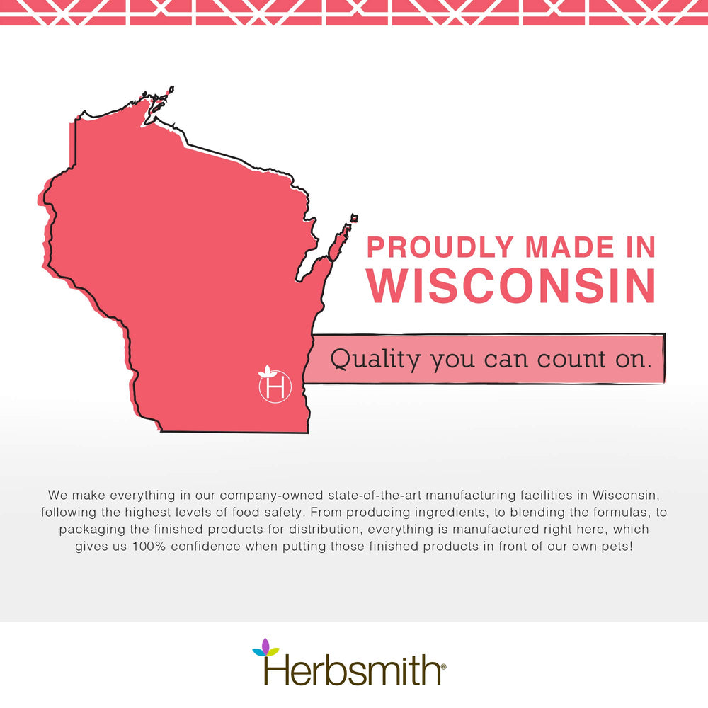 Herbsmith Taurine Boost packaging indicating made in USA