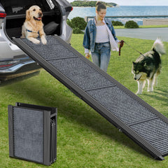 HerCcreta wigge 71-inch dog ramp for easy car entry and joint-friendly loading.