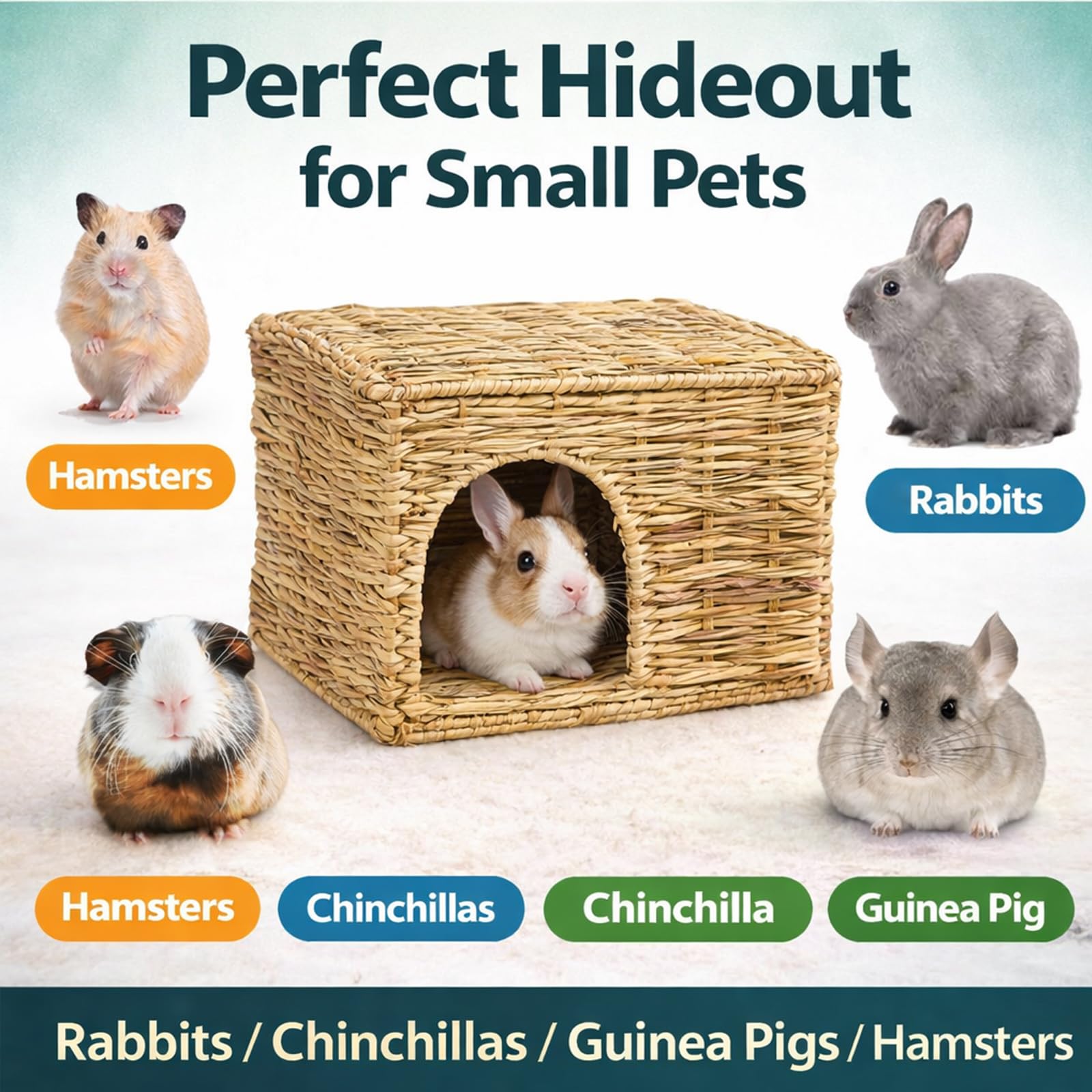 HERCOCCI grass house hideaway, enhances playtime and nap breaks