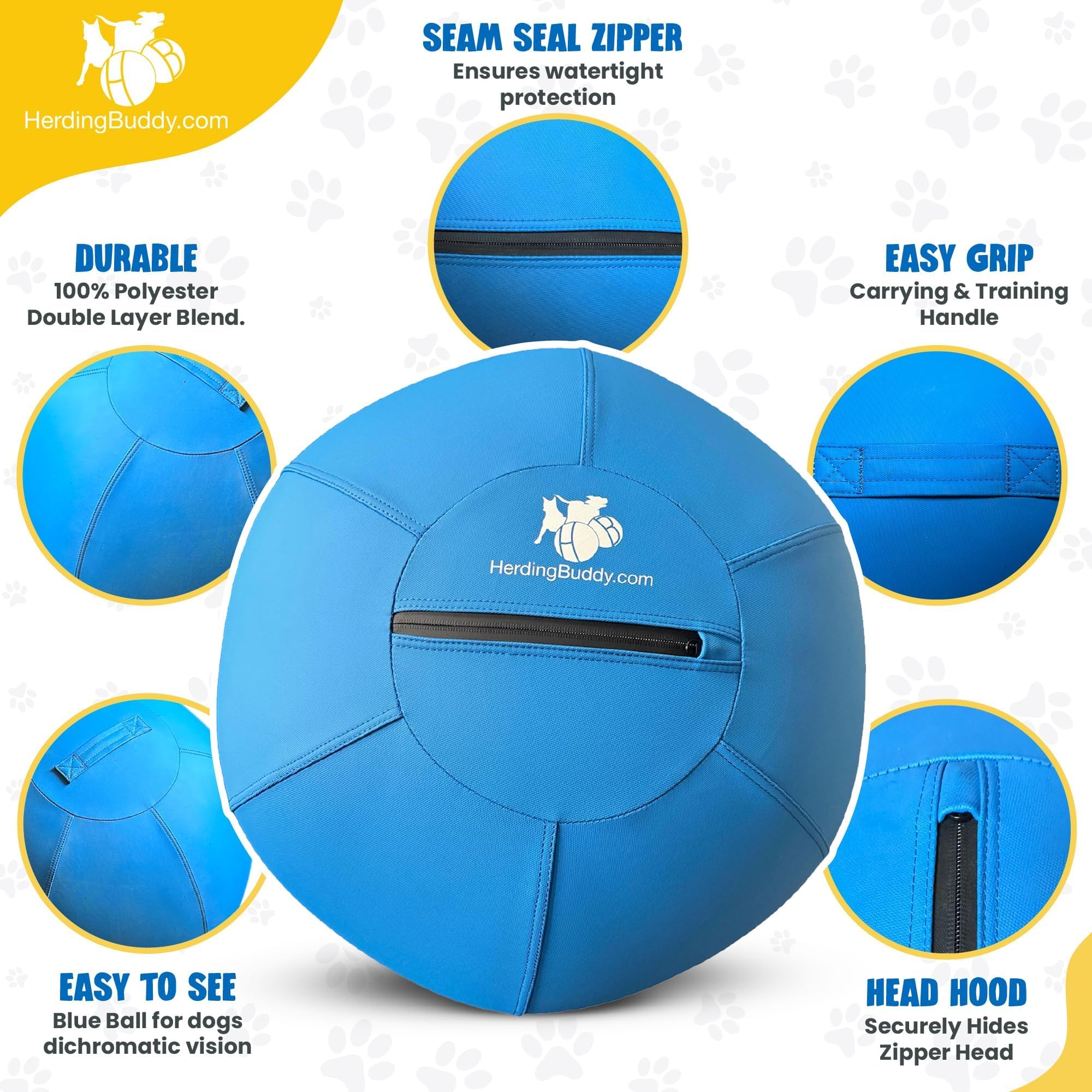 Herding Buddy high flow pump inflates quickly for play.