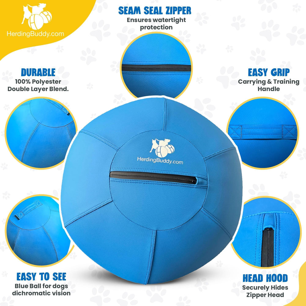 Herding Buddy high flow pump inflates quickly for play.