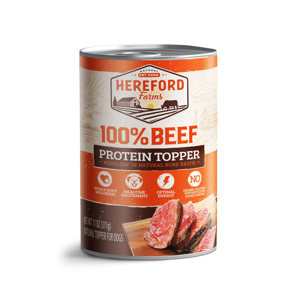 HEREFORD FARMS all natural grain-free recipe with no artificial flavors.