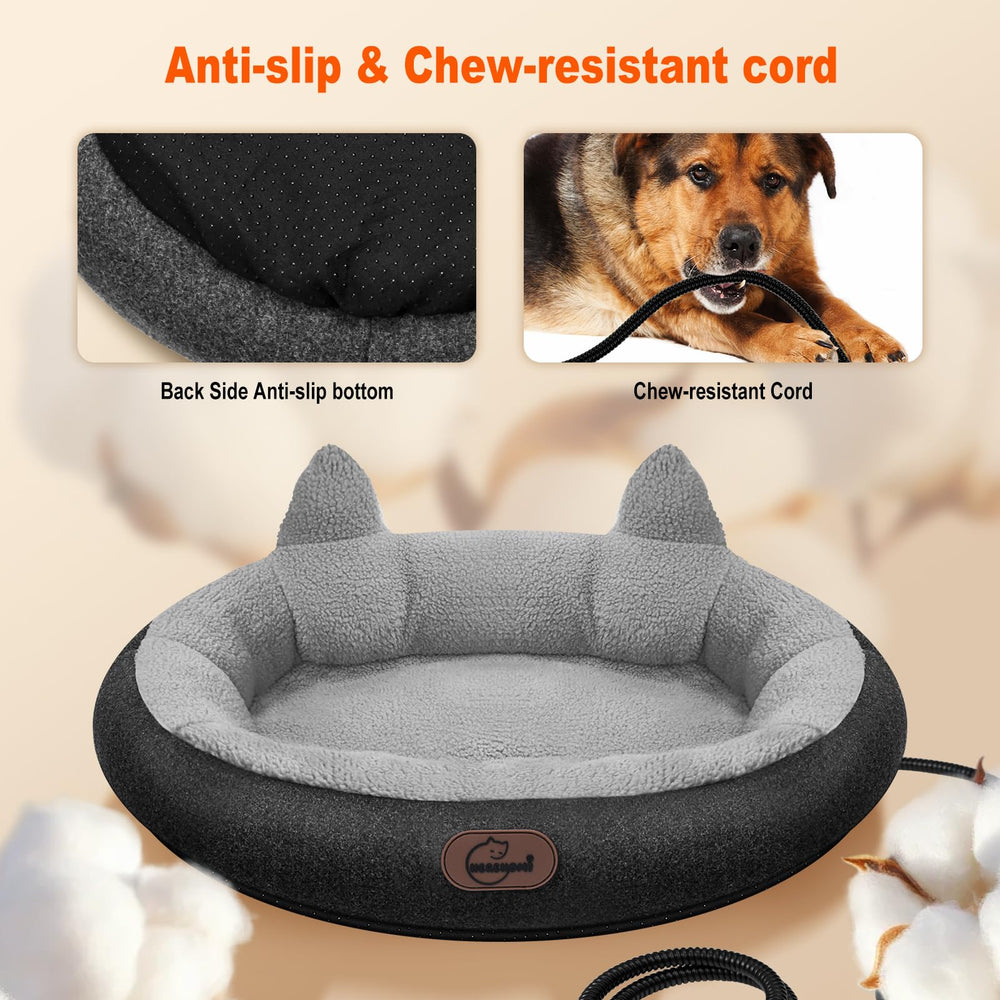 Herehomi cat bed uses soft plush material for inviting comfort