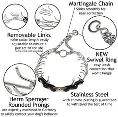 Durable steel chrome-plated construction from Herm Sprenger for lasting performance.