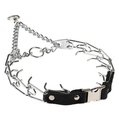 Herm Sprenger 3mm prong collar with quick-release buckle for easy training sessions.