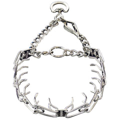 Adjustable links on Herm Sprenger collar for a precise, secure fit.