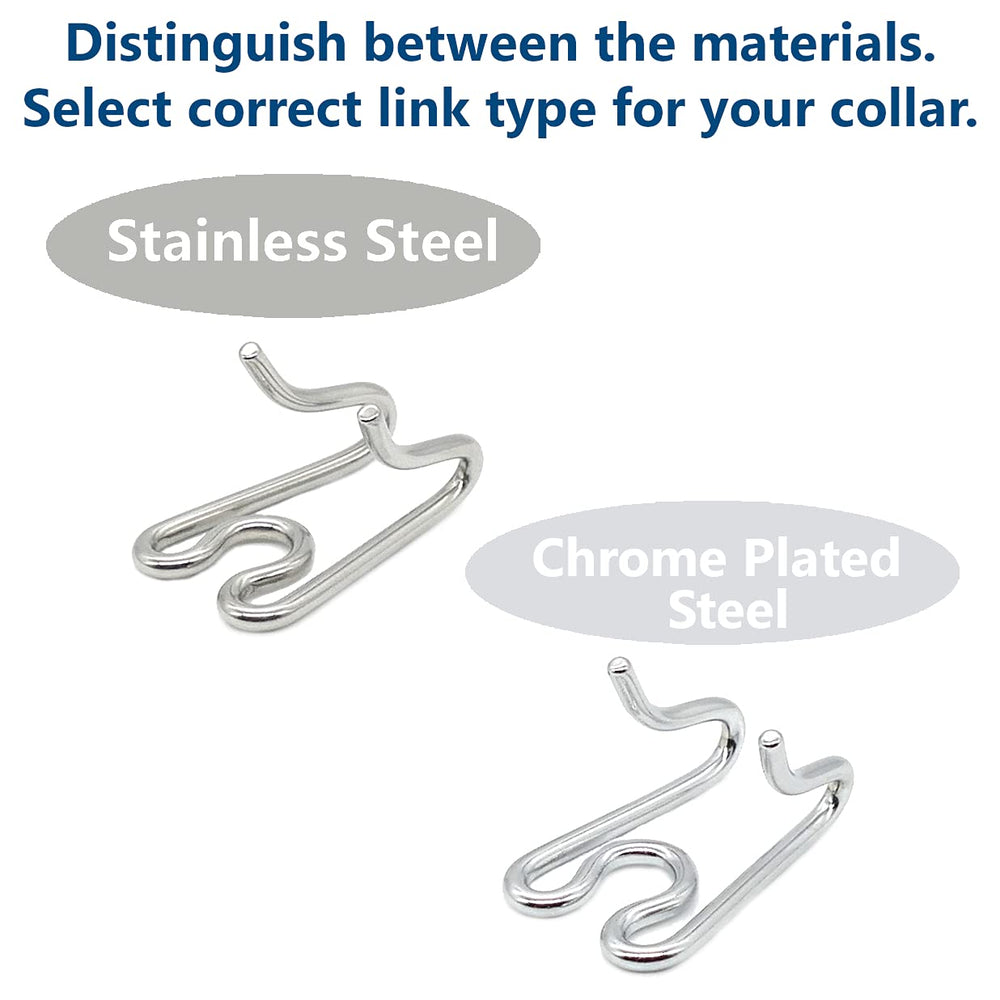 Herm Sprenger assembly links shown for easy collar-length adjustment.