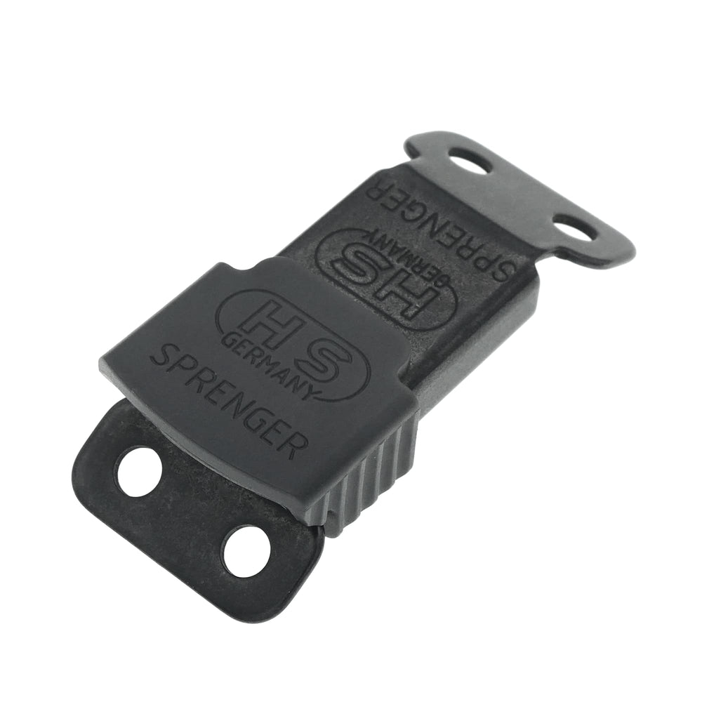 Rugged black stainless steel buckle resists rust for daily collar wear