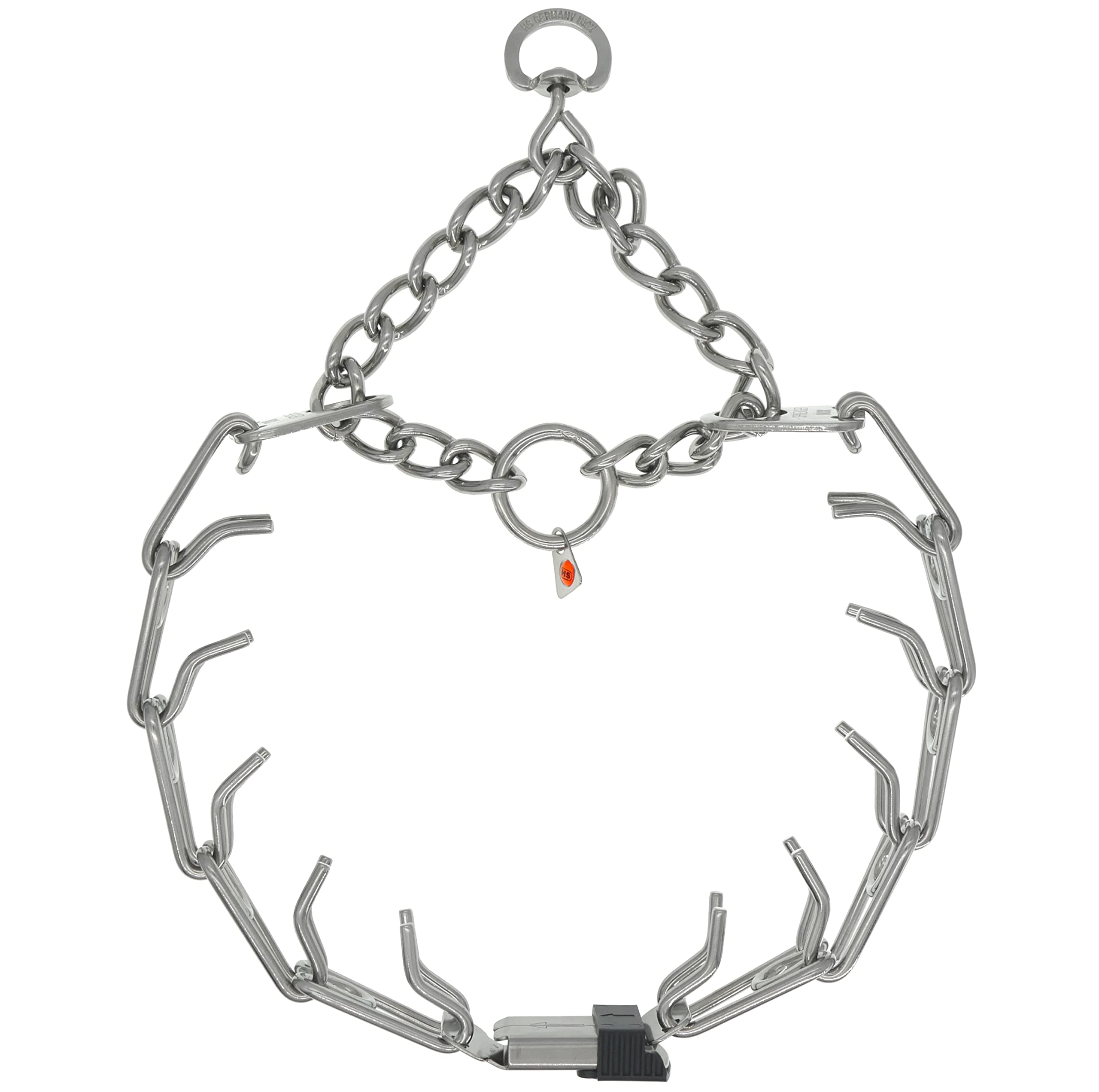 Herm Sprenger center ClicLock buckle enables easy on-off and secure fit for large dogs.