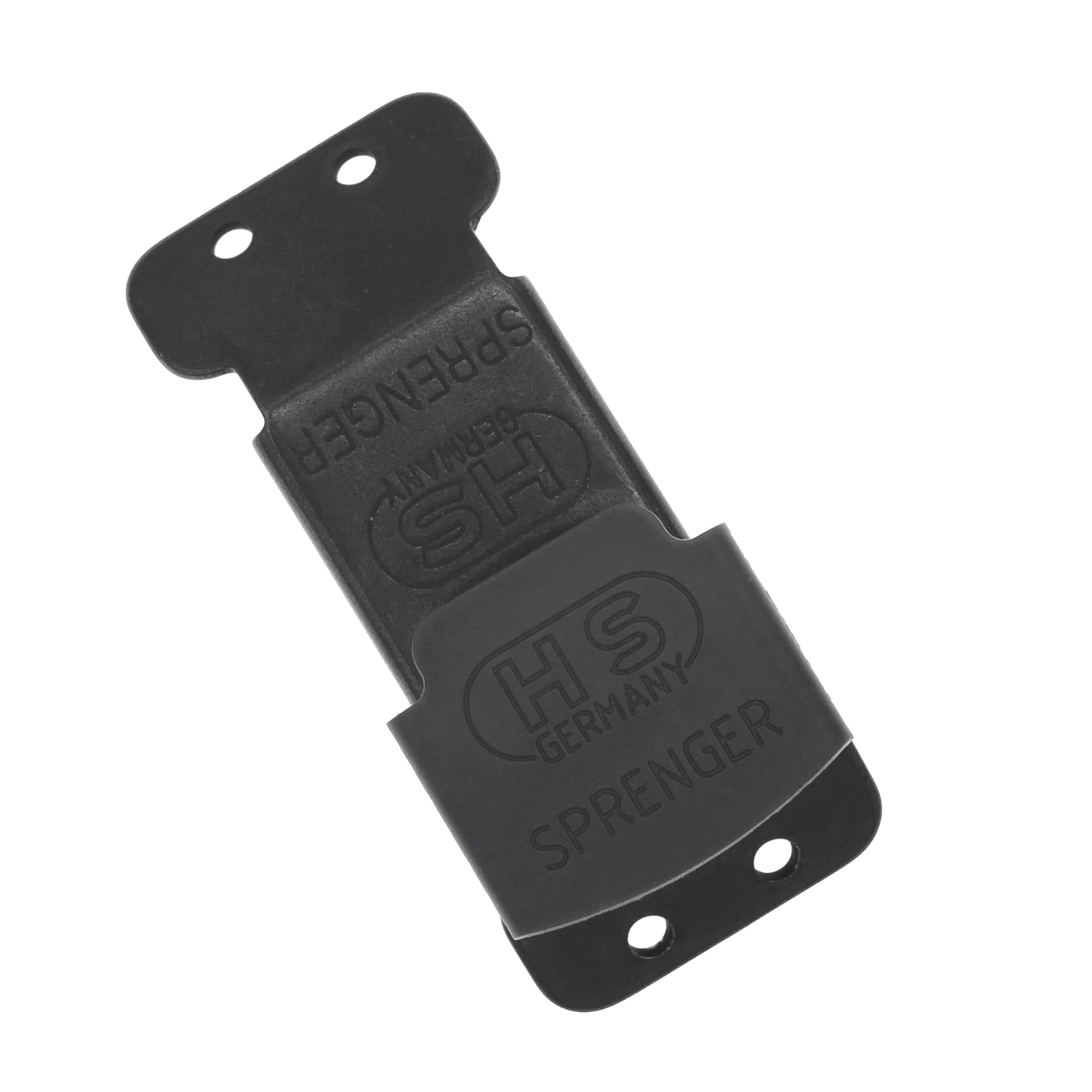 Herm Sprenger ClickLock buckle in black stainless steel for 2.25 mm collars, quick-release for training routines