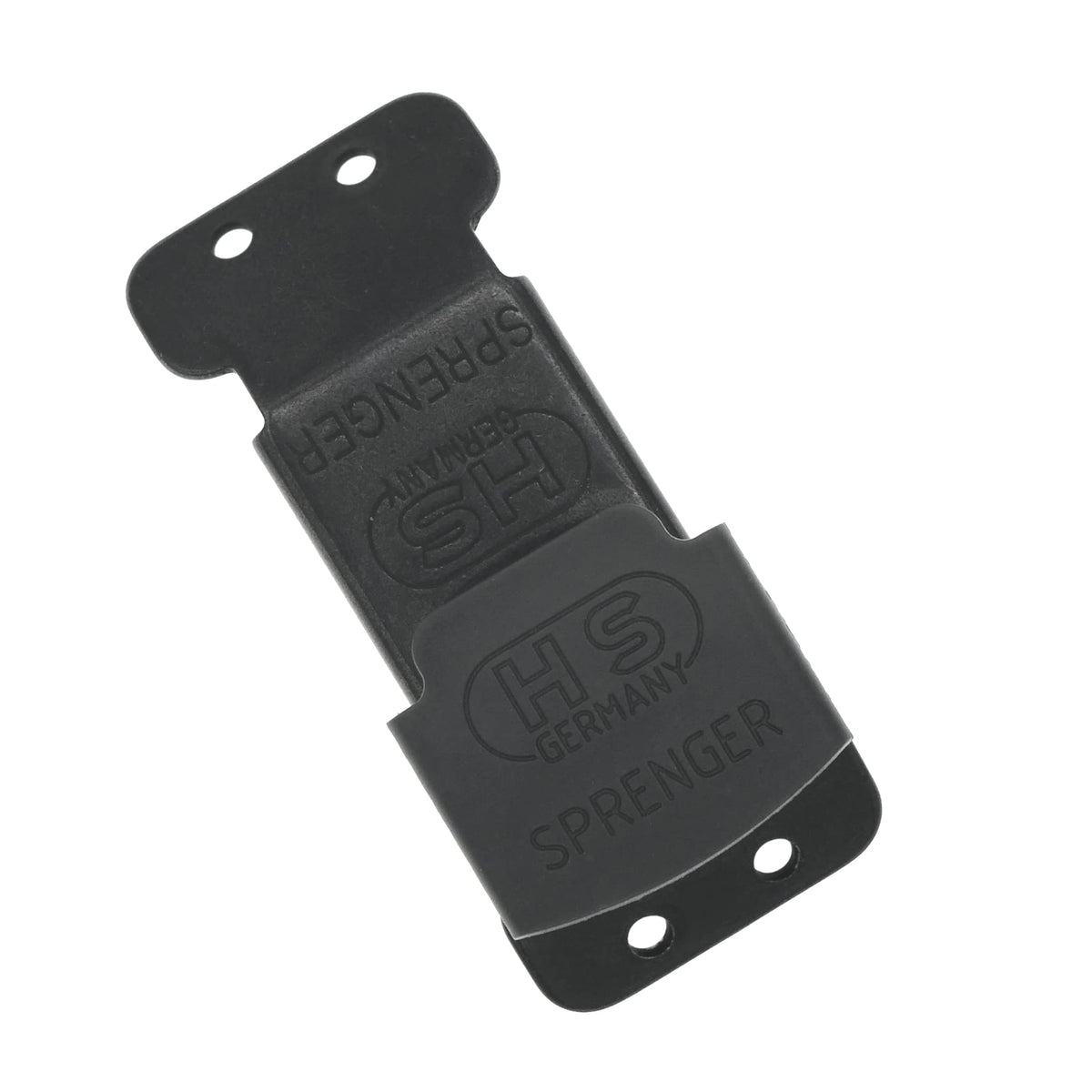 Herm Sprenger ClickLock buckle in black stainless steel for 2.25 mm collars, quick-release for training routines