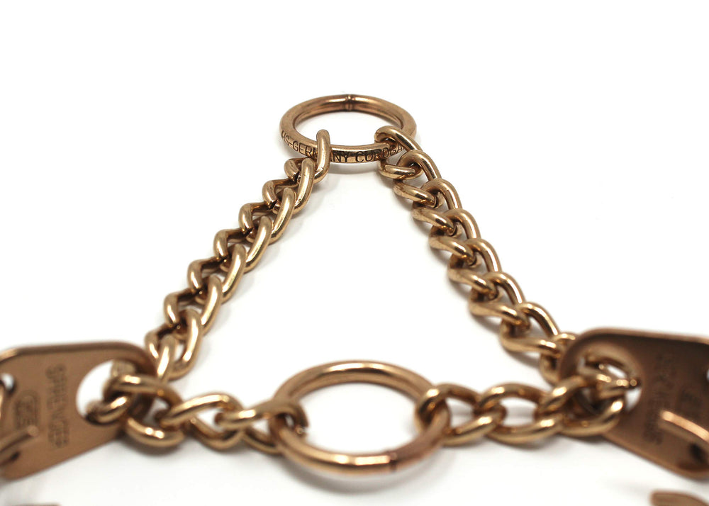 Herm Sprenger Curogan prong collar nickel-free material for sensitive dogs.