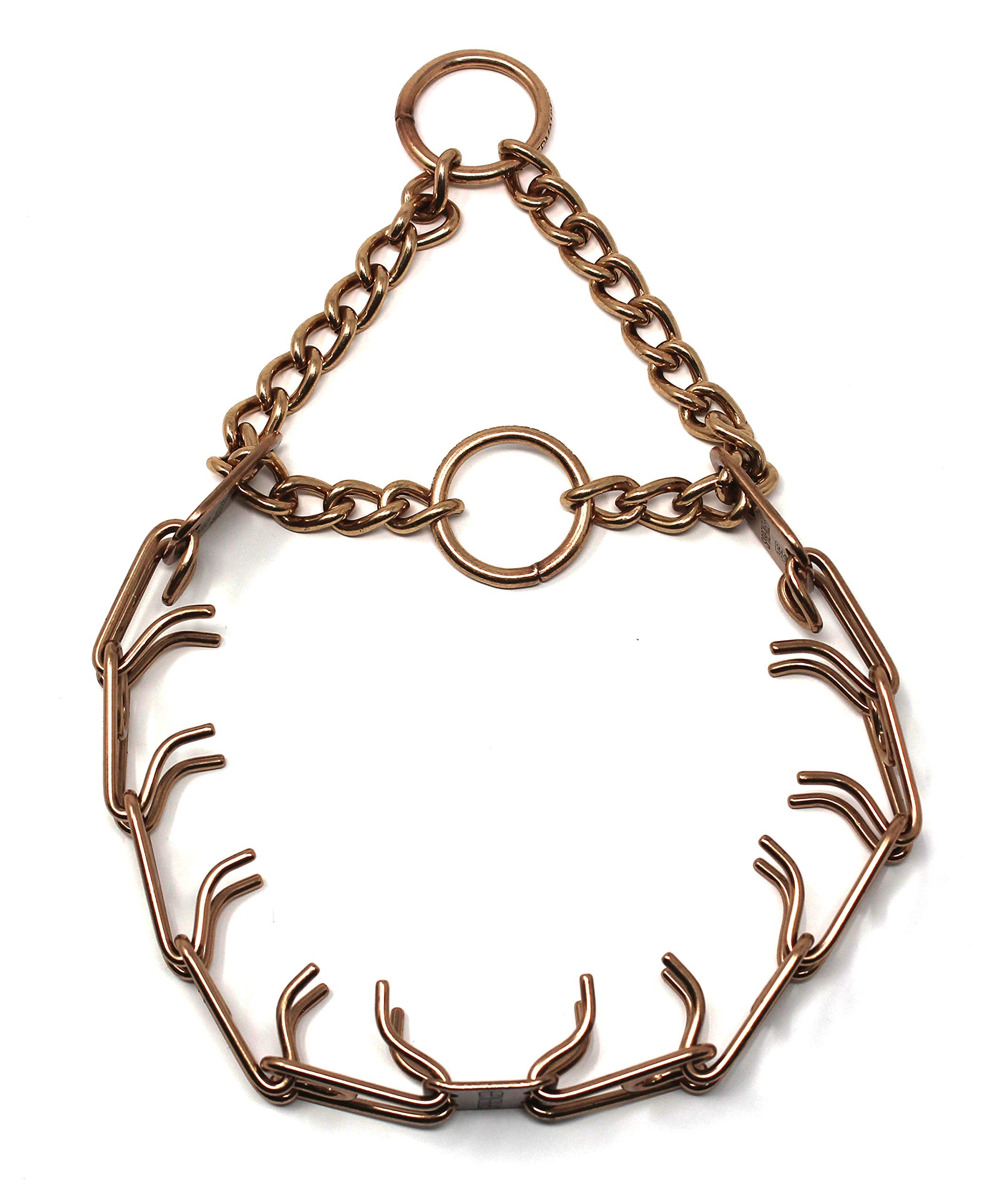 Herm Sprenger Curogan prong collar side view highlighting sleek nickel-free design.