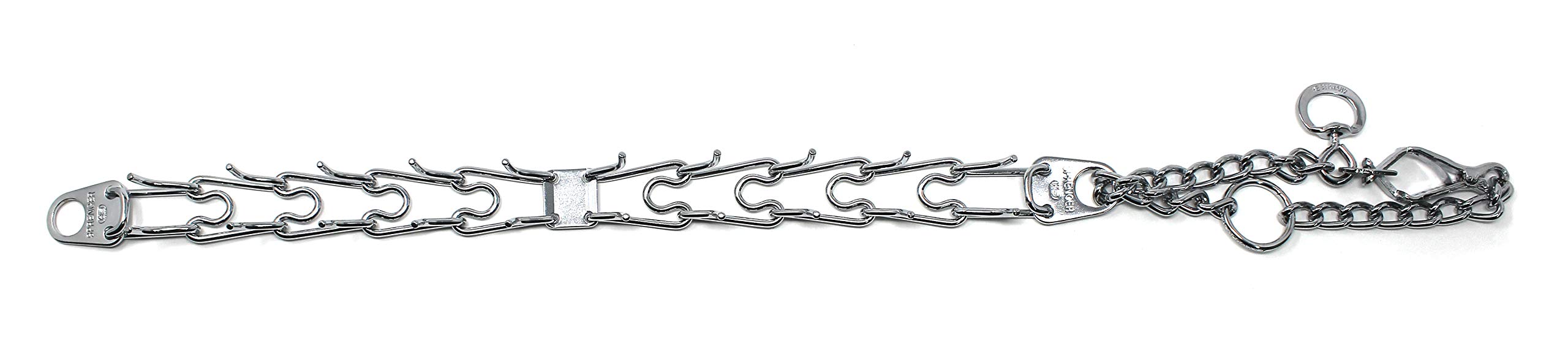 Herm Sprenger interlocking links allow precise size adjustments for a tailored fit.