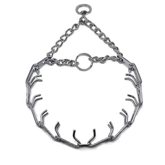 Herm Sprenger prong collar mid-3.2mm-23in showing even pressure distribution for training