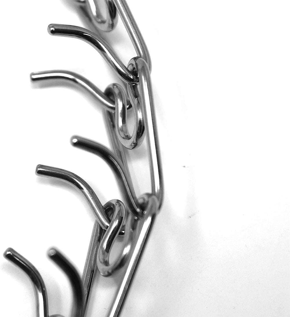 German-made stainless steel collar emphasizes durability and rust resistance.