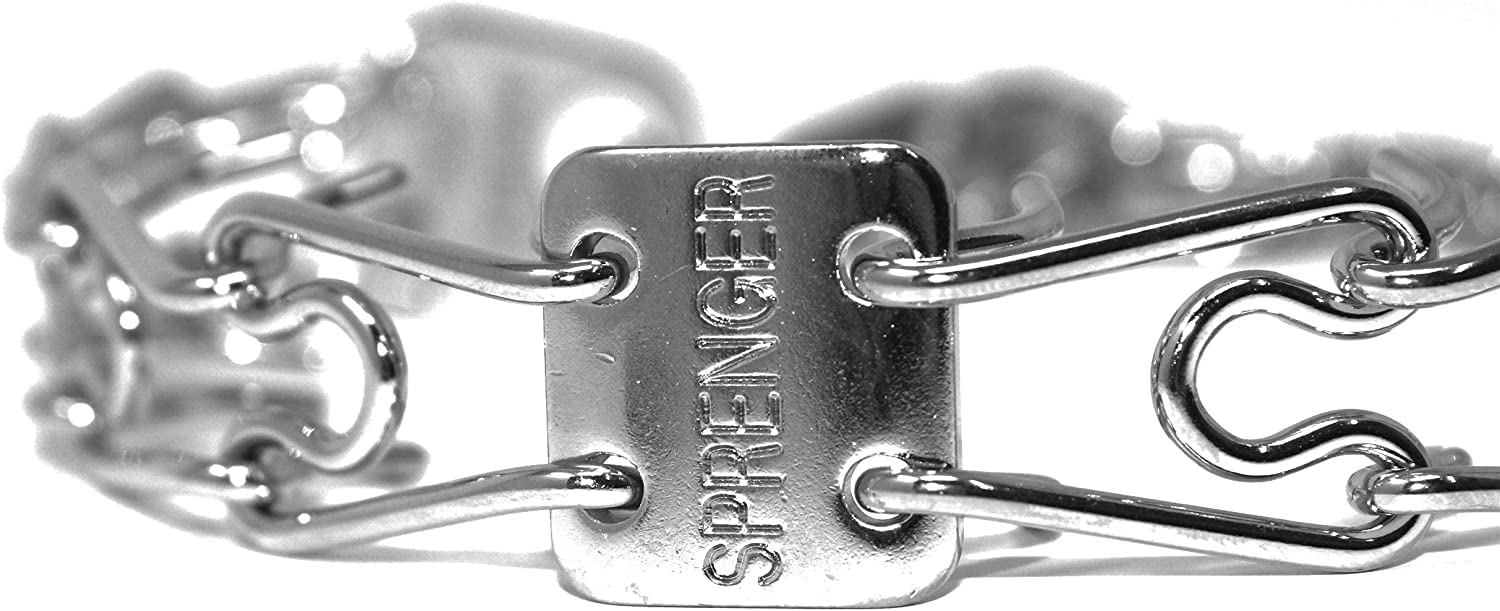 Herm Sprenger Ultra-Plus chrome-plated steel collar built for durable German craftsmanship.