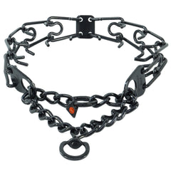 Herm Sprenger Ultra-Plus collar black close-up center plate for precise training contact