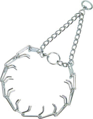 Herm Sprenger Ultra-Plus prong collar front view showing balanced training signals