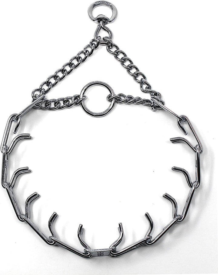 Herm Sprenger Ultra-Plus small prong collar with 16-inch base for adjustable neck fit