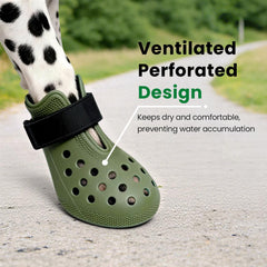 HERTIENDO dog shoes front-opening design for easy on/off during play