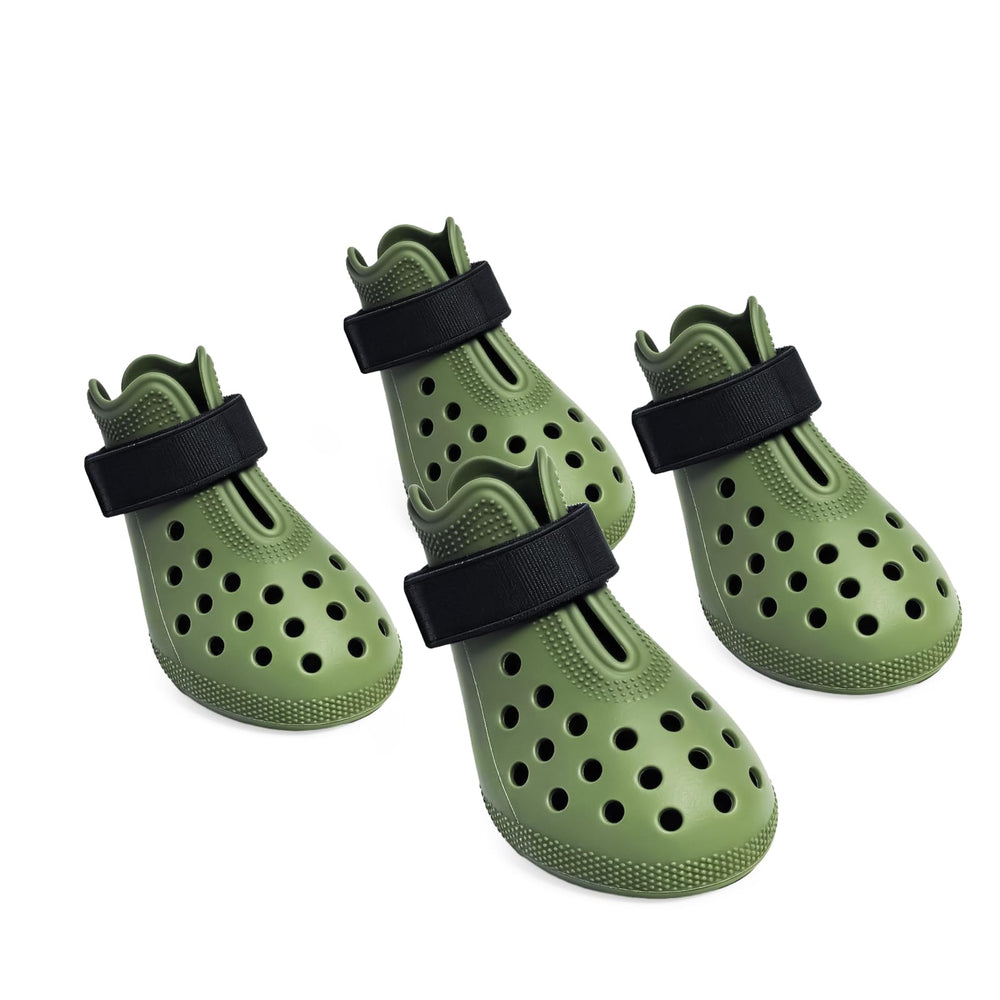 HERTIENDO dog shoes vented design keeps paws cool on hot pavement during walks