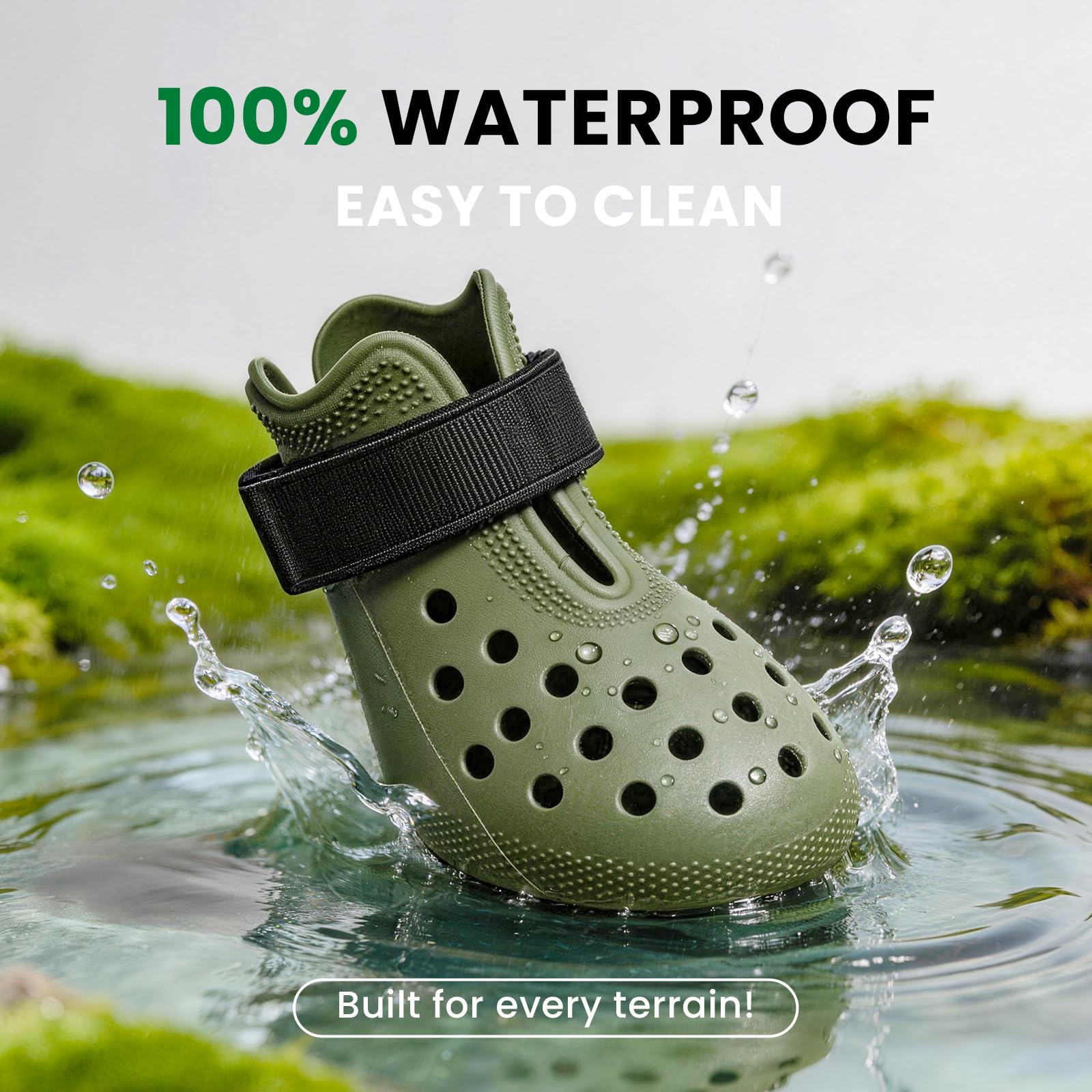 HERTIENDO dog shoes waterproof boots protect paws outdoors