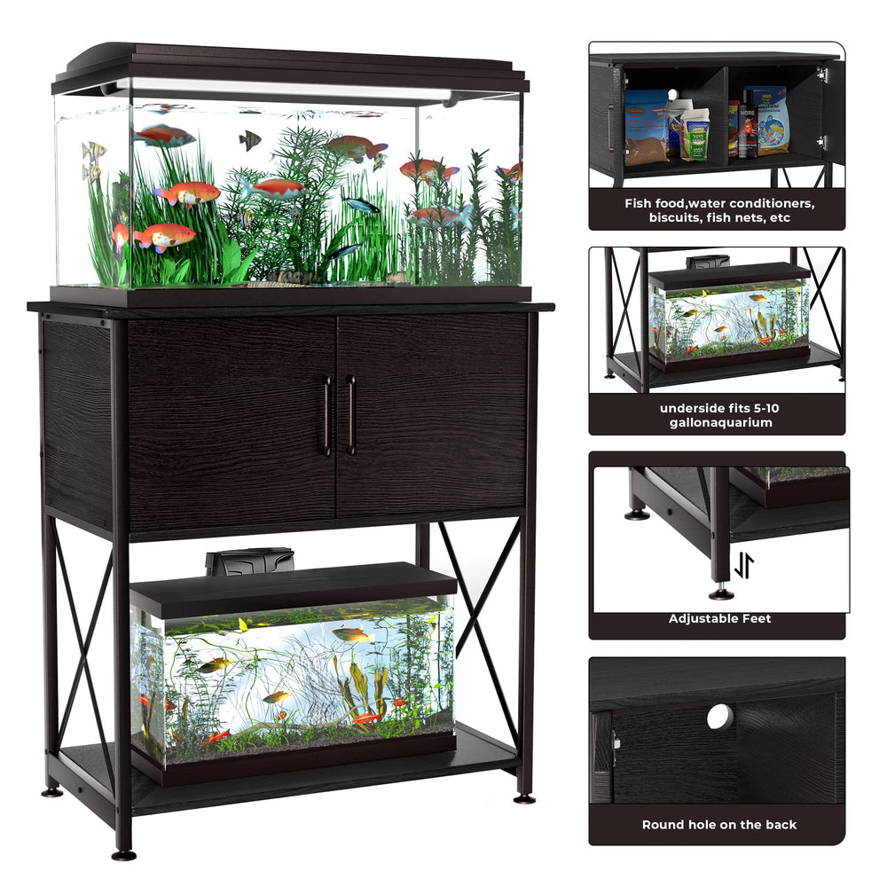 Herture modern black finish complements home decor