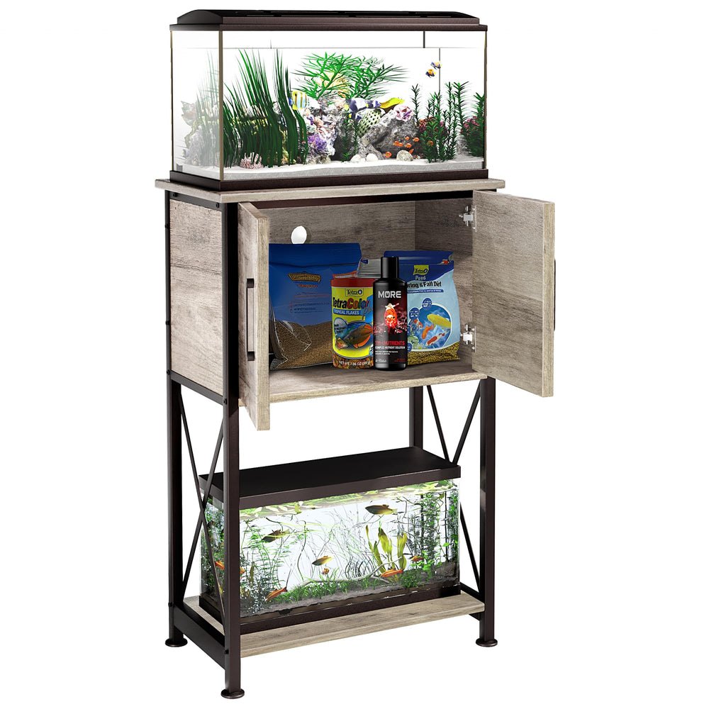 Herture stand in living room shows versatile placement and use