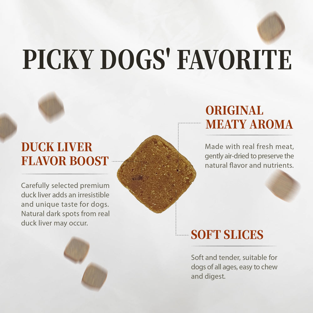 Packaging of Herz air-dried dog food showing a 1 lb bag.