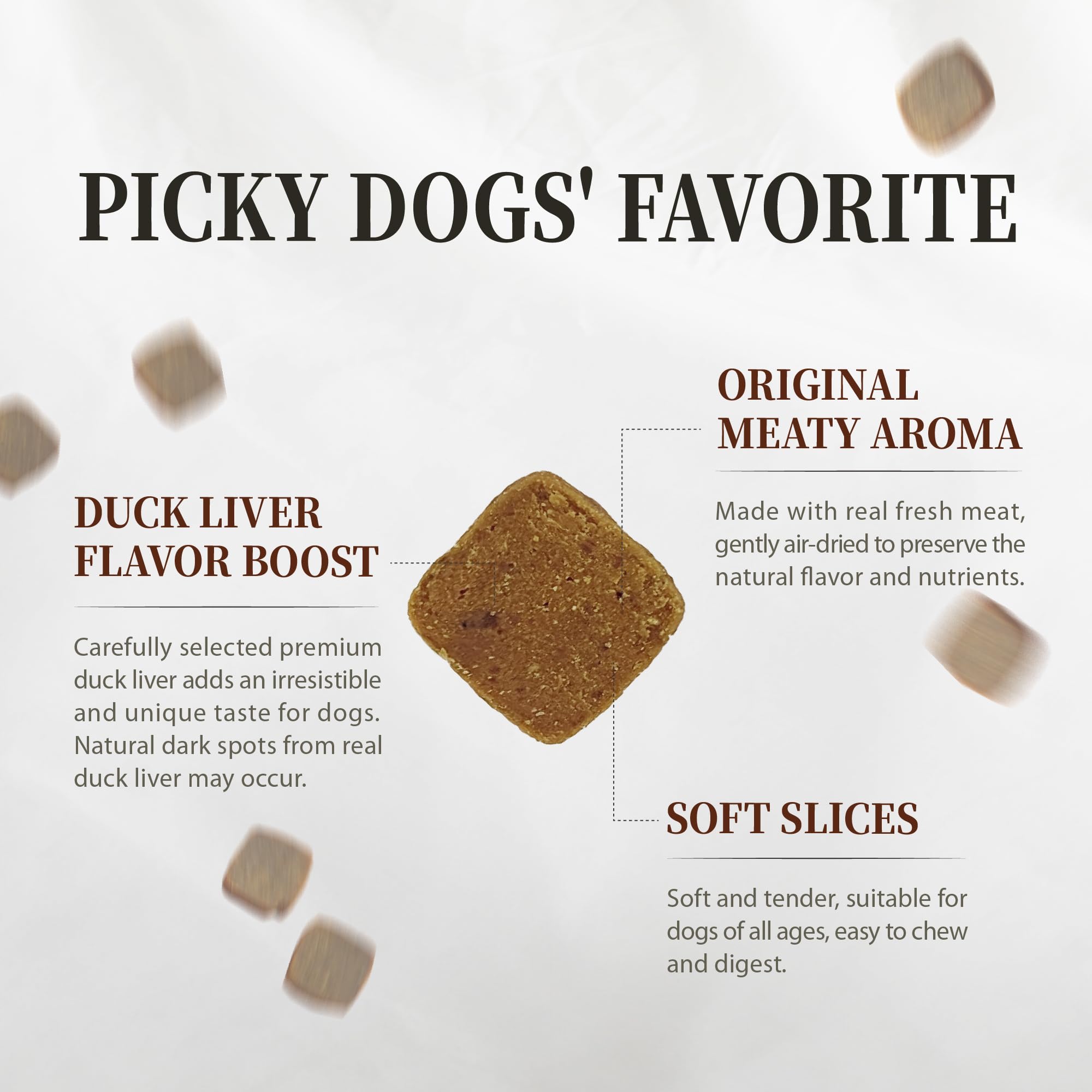 Herz air-dried dog food for picky eaters in bowl shows rich aroma