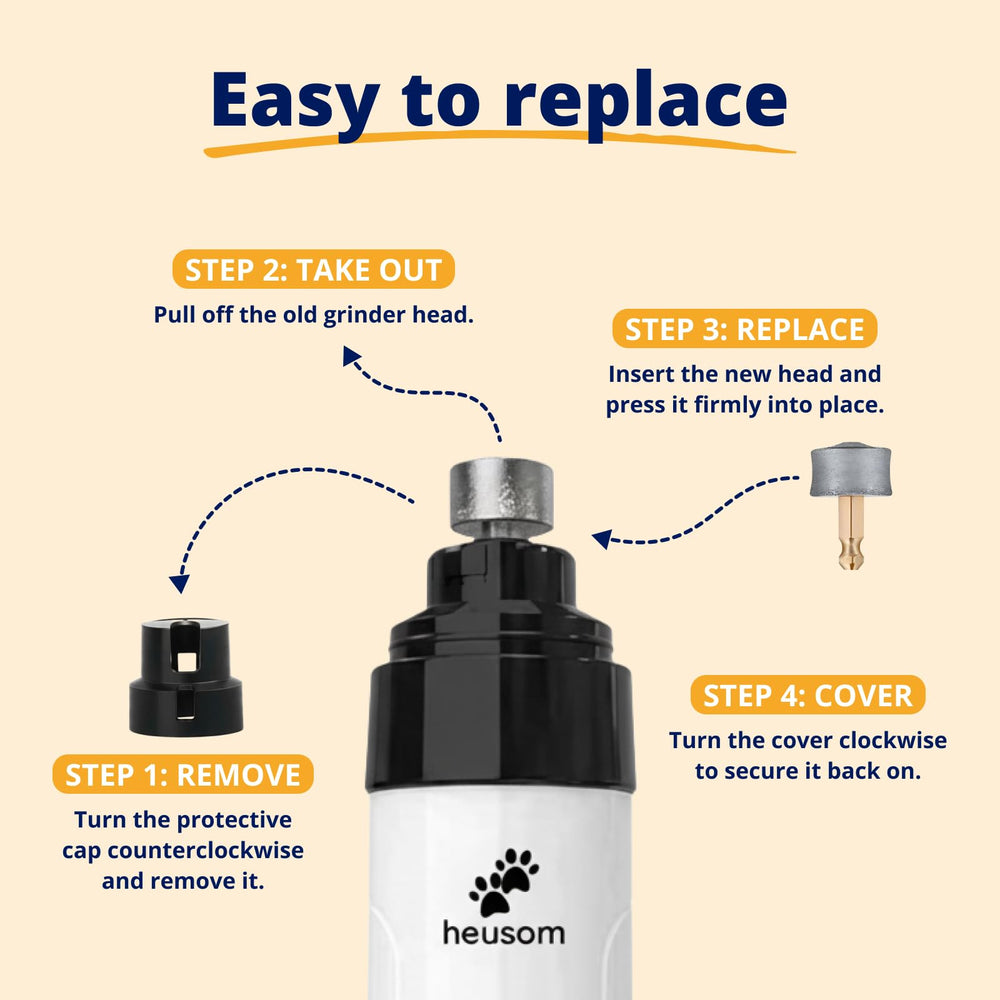Durable Heusom nail grinder drum designed for long-term use