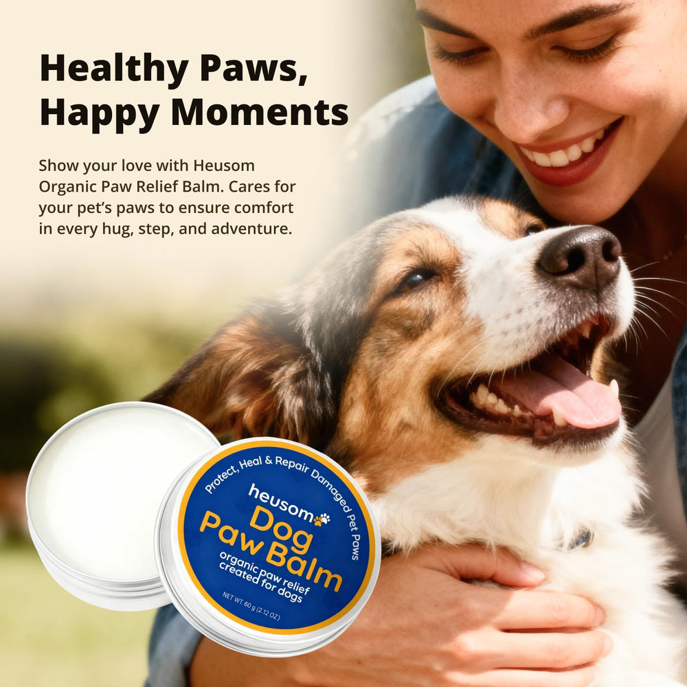 Dogs and cats benefit from Heusom balm before outdoor walks
