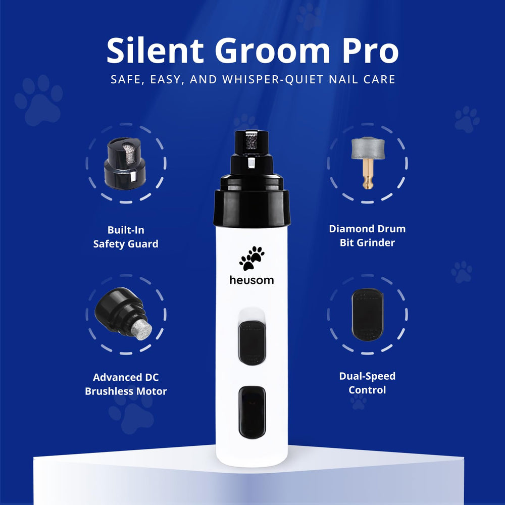 Heusom Silent Groom Pro diamond wheel close-up for durability.