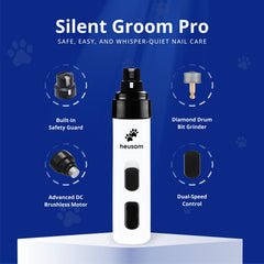 Heusom Silent Groom Pro diamond wheel close-up for durability.
