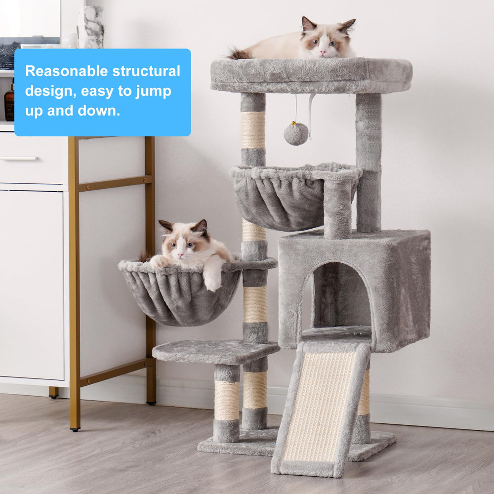 Hey-brother cat tree clear assembly guide aids quick setup.