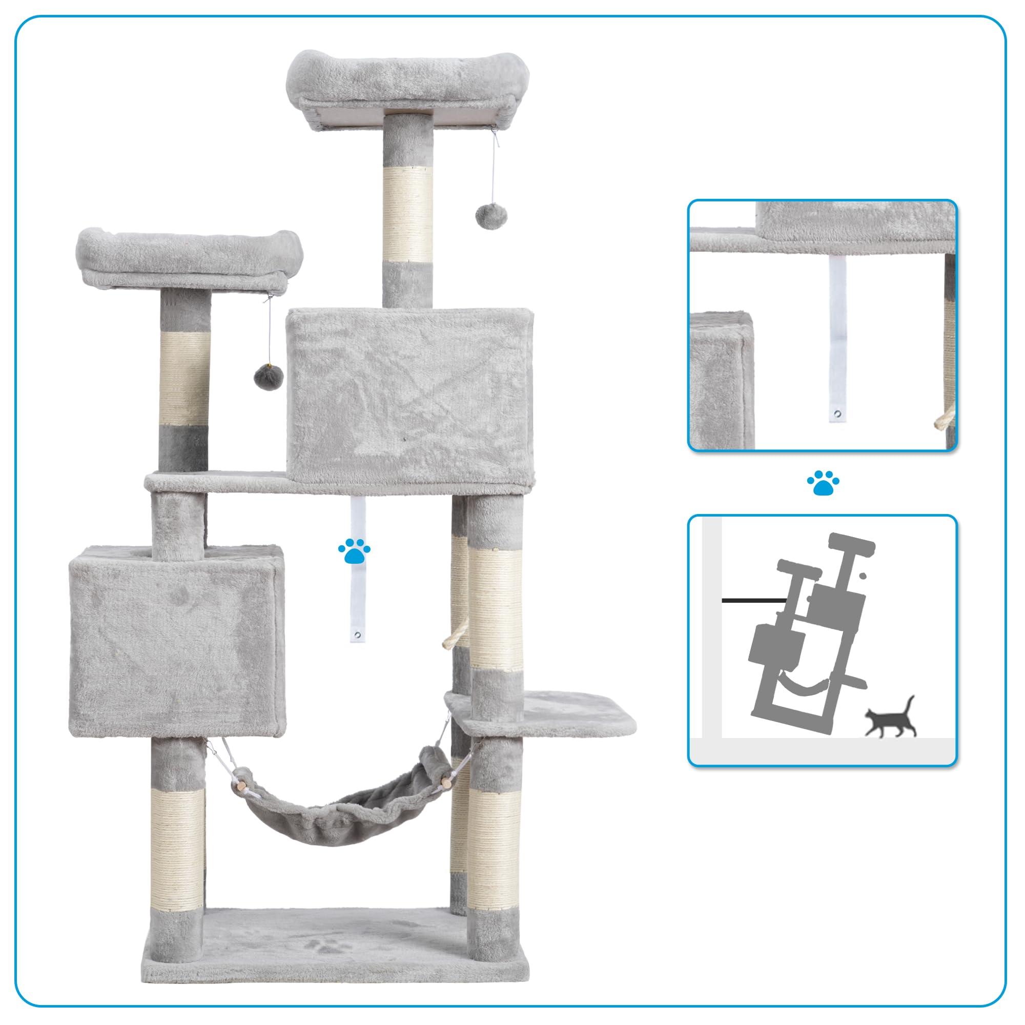 Hey-brother cat tree easy assembly guidance for quick setup