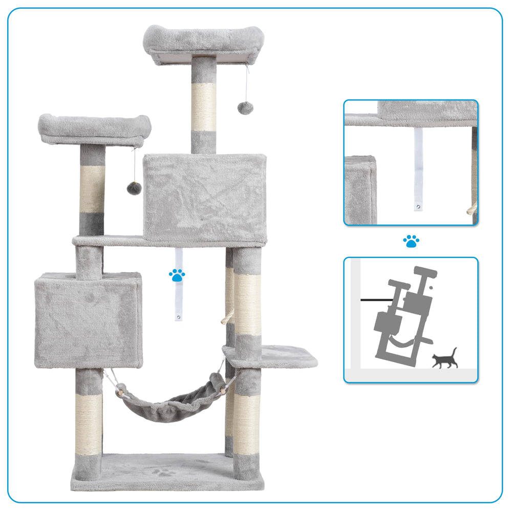 Hey-brother cat tree easy assembly guidance for quick setup
