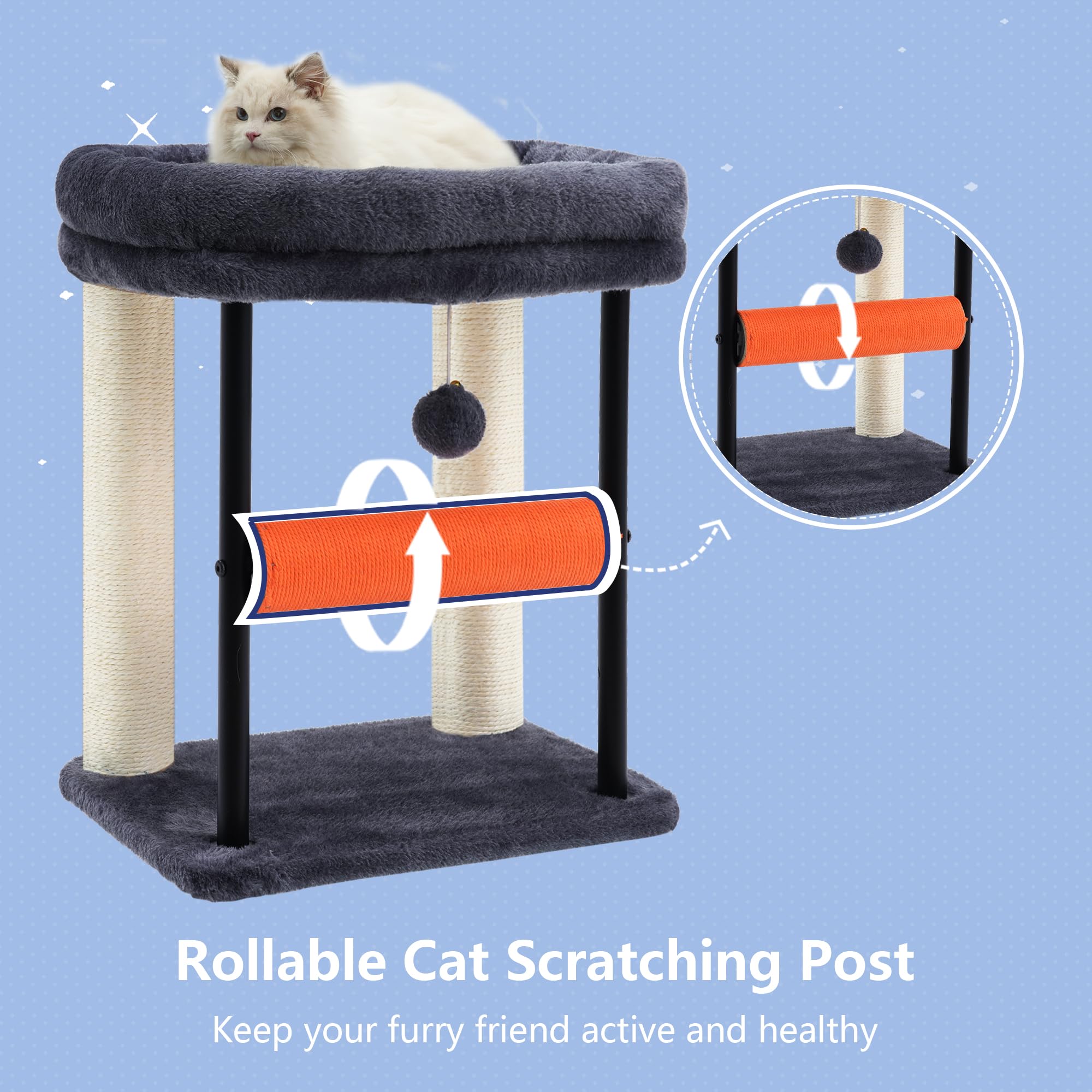 Hey-brother cat tree easy-assembly lets you setup in minutes.