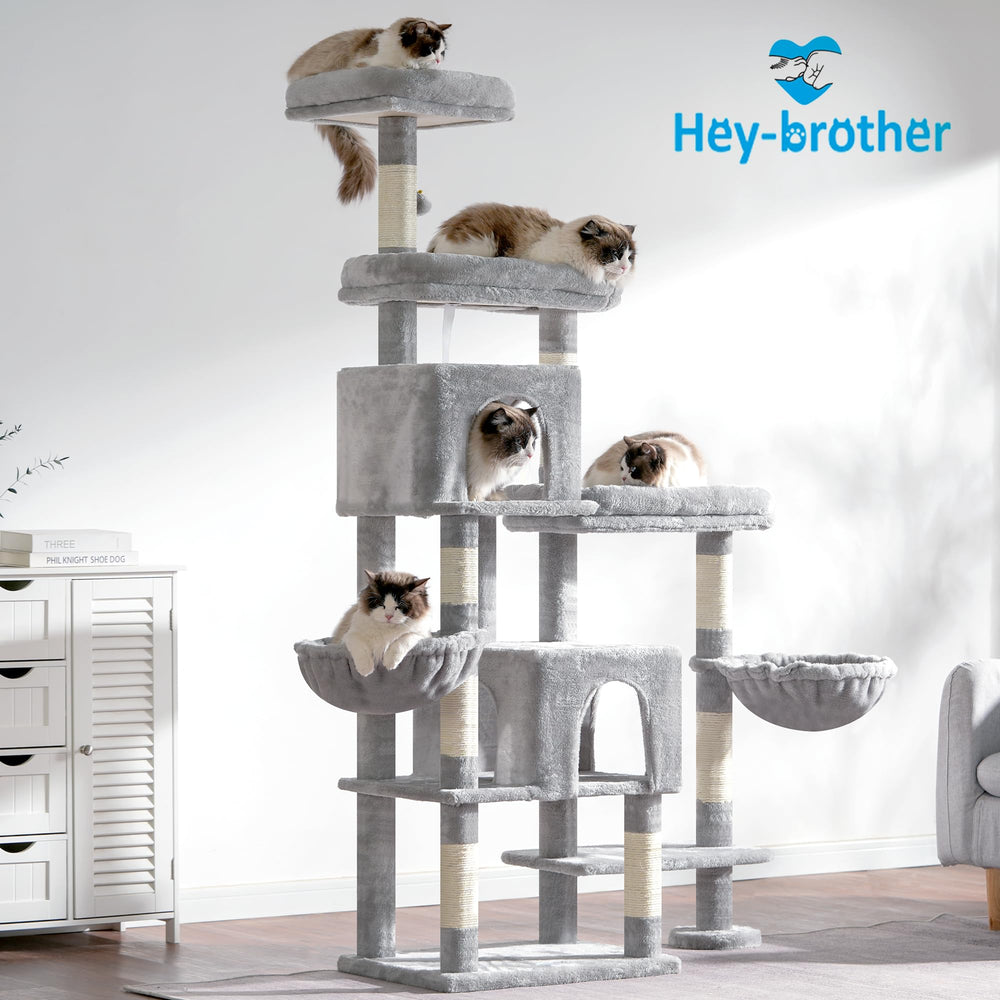 Hey-brother cat tree jump-path routing supports smooth navigation between levels.